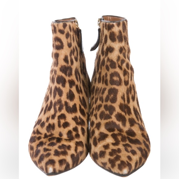 Aquazzura Quant Pointed Toe PonyHair Booties - Picture 4 of 5